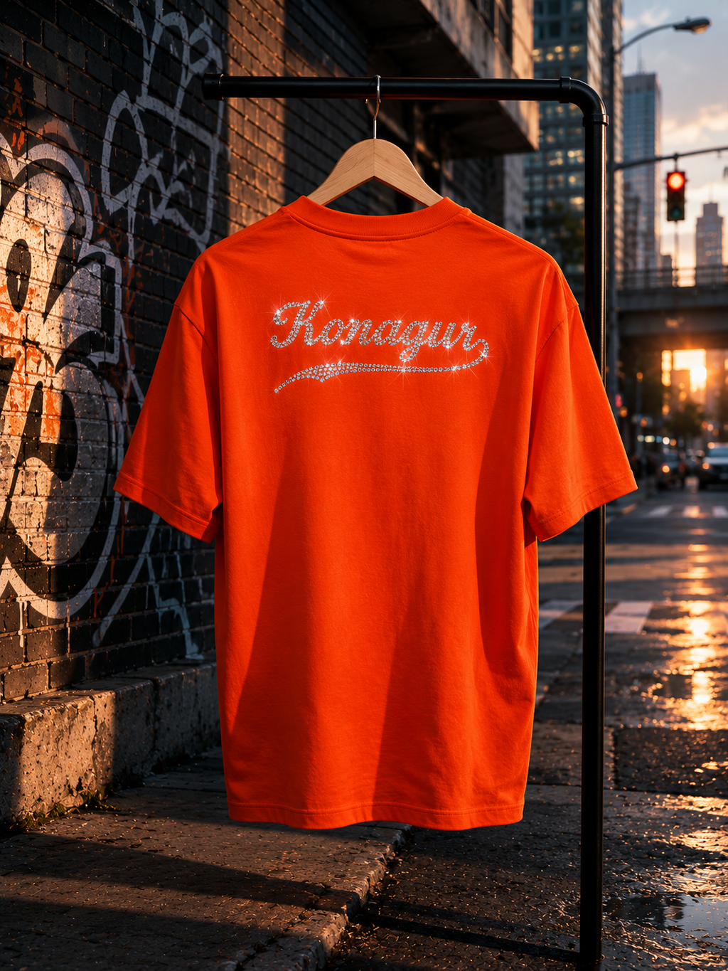 KARAGUR EMBOS T-SHIRT  RHINESTONE BACK