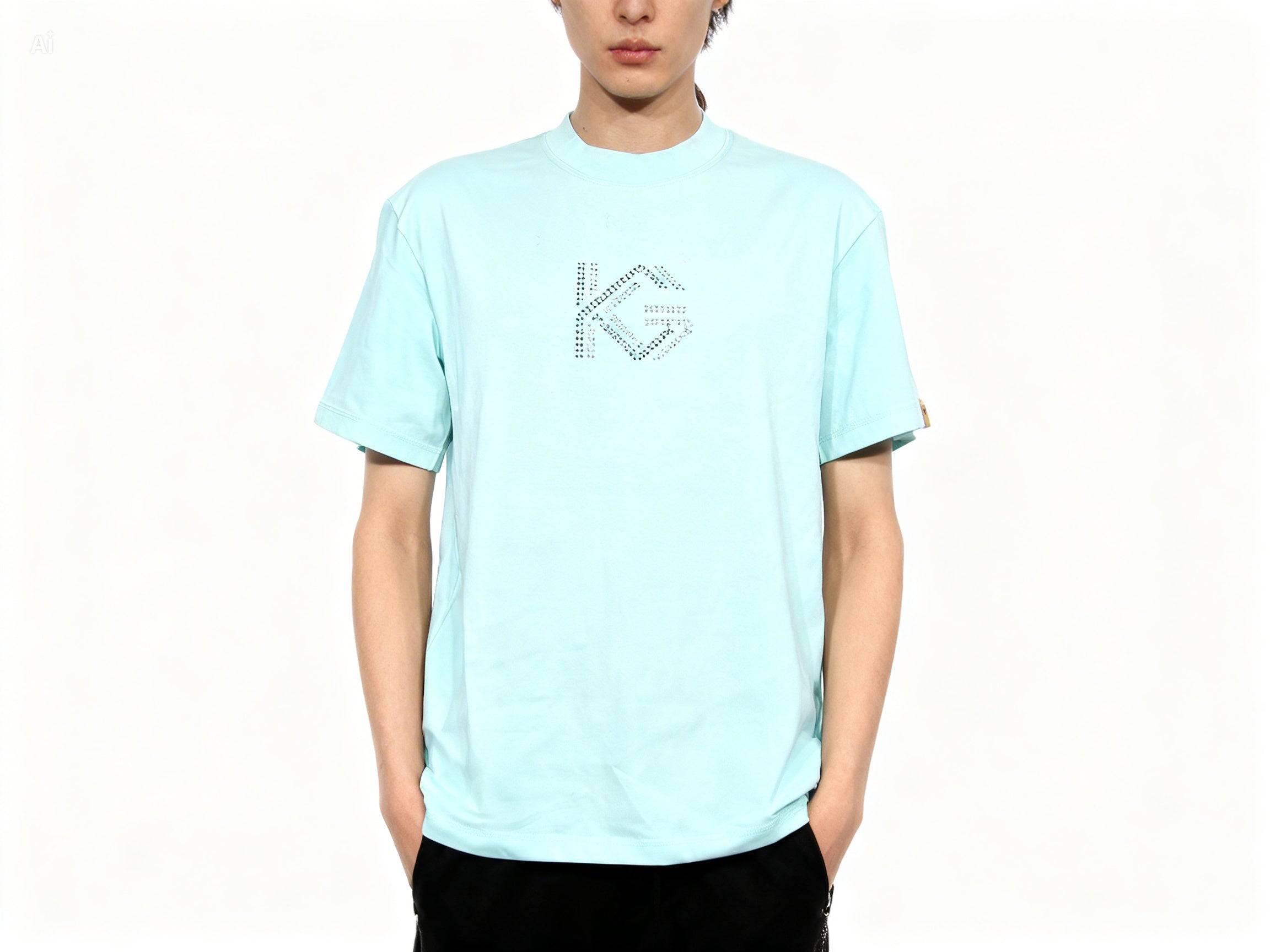 KARAGUR RHINESTONE T-SHIRT  KG RHINESTONE FRONT