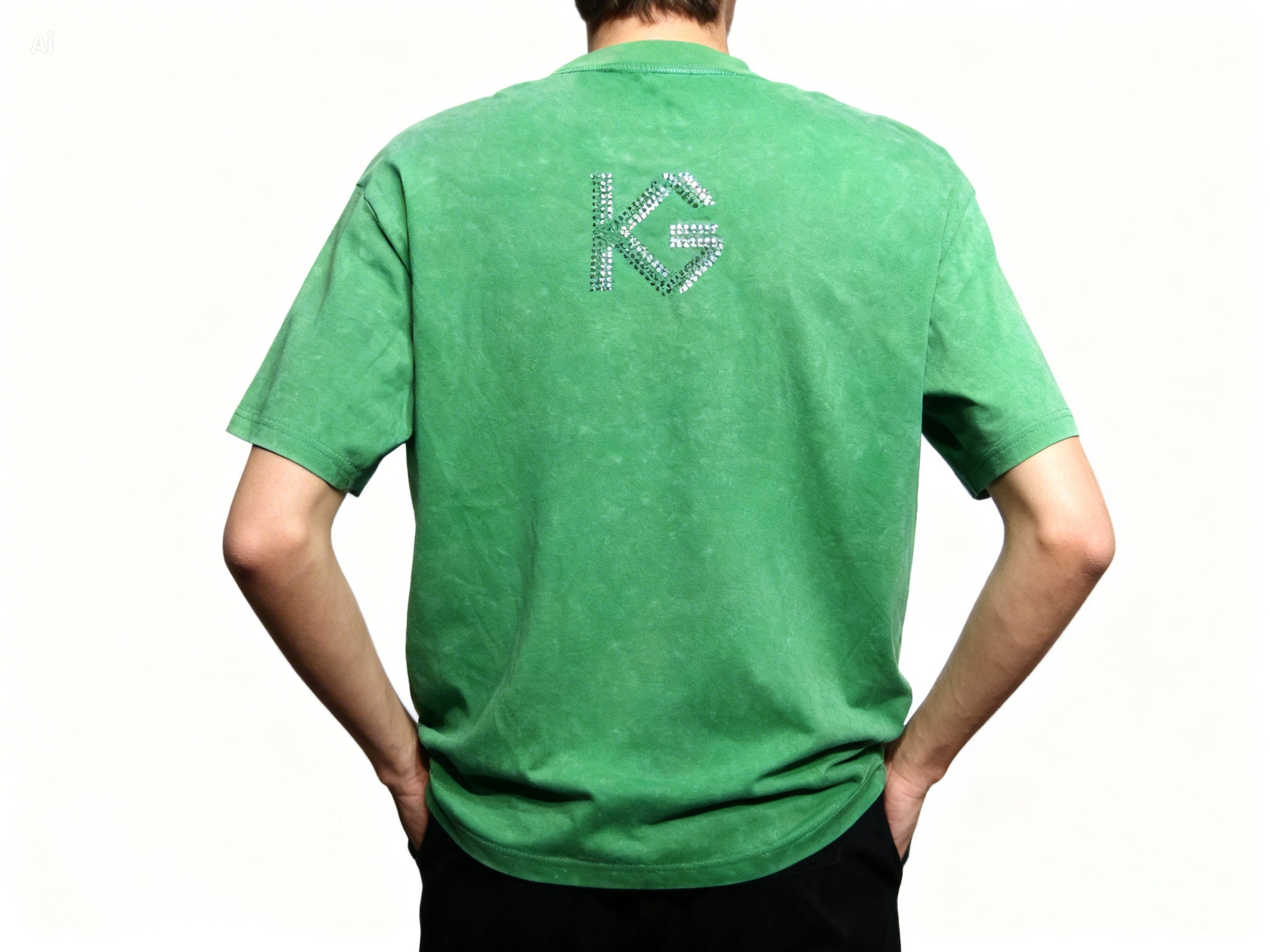 KARAGUR RHINESTONE T-SHIRT KG RHINESTONE BACK