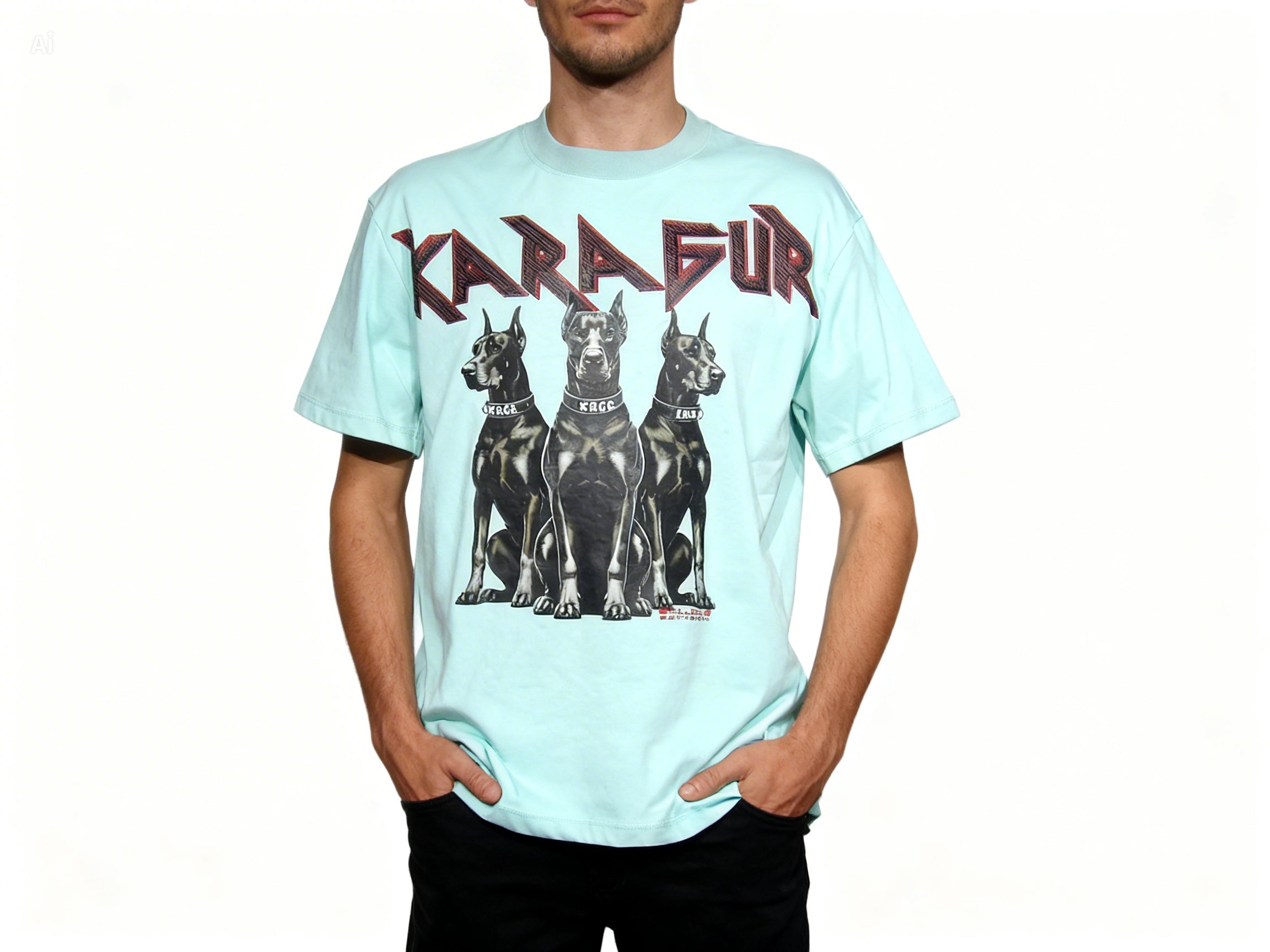 KARAGUR DOBERMANN T-SHIRT BLOCK PUFF BACK